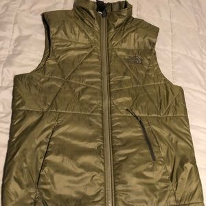 North Face Army Green Vest